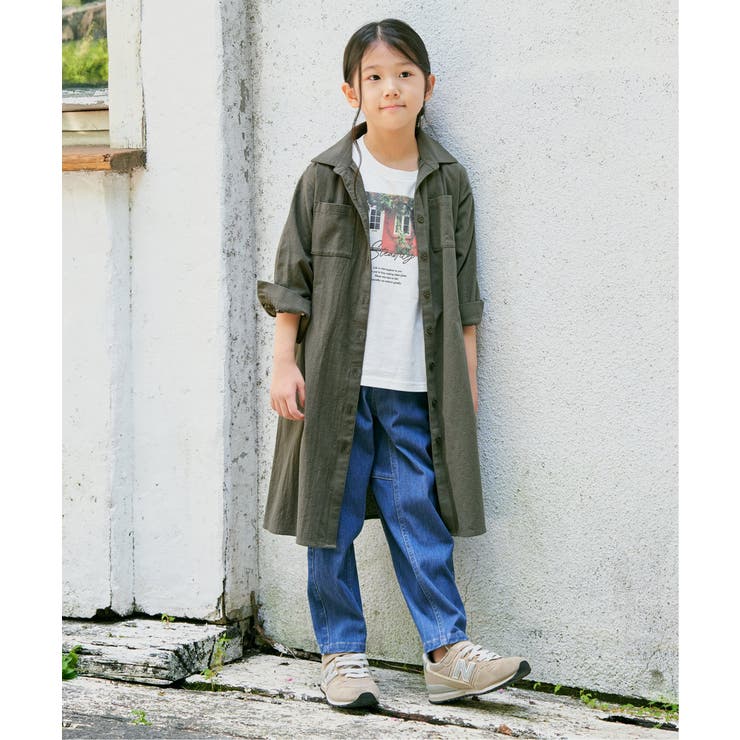 【親子コーデ】フォトプリントロングTシャツ（120~160cm） | ikka  | 詳細画像7 