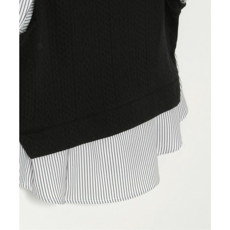 【親子コーデ】ケーブル柄レイヤードプルオーバー（120~160cm） | ikka  | 詳細画像12 