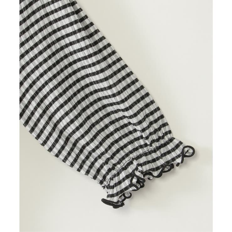 ブラウスライクチェック7分袖プルオーバー（120~160cm） | ikka  | 詳細画像11 