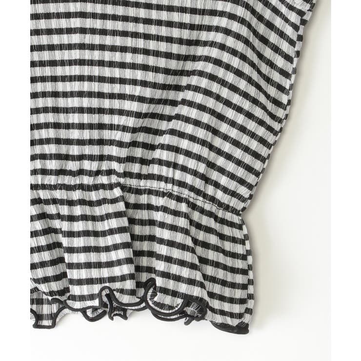 ブラウスライクチェック7分袖プルオーバー（120~160cm） | ikka  | 詳細画像12 