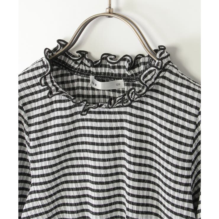 ブラウスライクチェック7分袖プルオーバー（120~160cm） | ikka  | 詳細画像13 