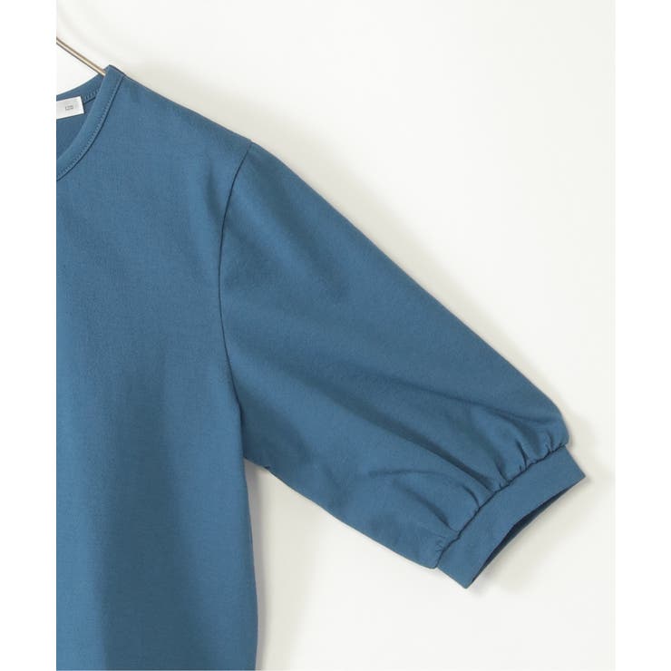 【親子コーデ】梨地裾レイヤー5分袖プルオーバー（120~160cm） | ikka  | 詳細画像14 