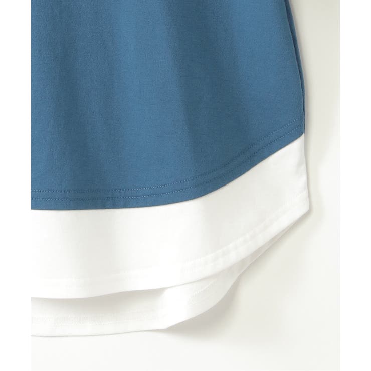 【親子コーデ】梨地裾レイヤー5分袖プルオーバー（120~160cm） | ikka  | 詳細画像15 