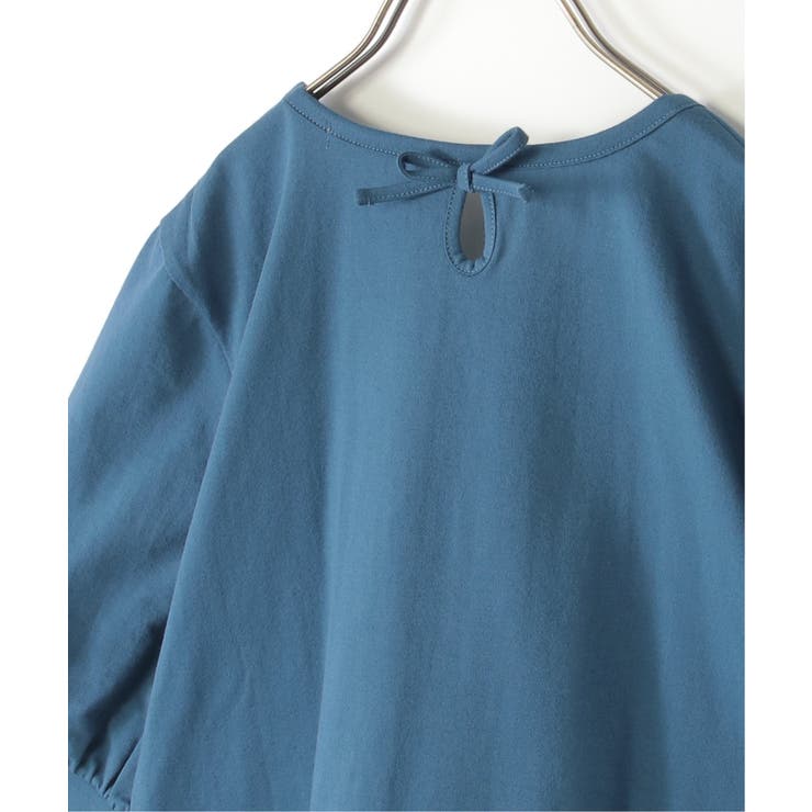 【親子コーデ】梨地裾レイヤー5分袖プルオーバー（120~160cm） | ikka  | 詳細画像17 