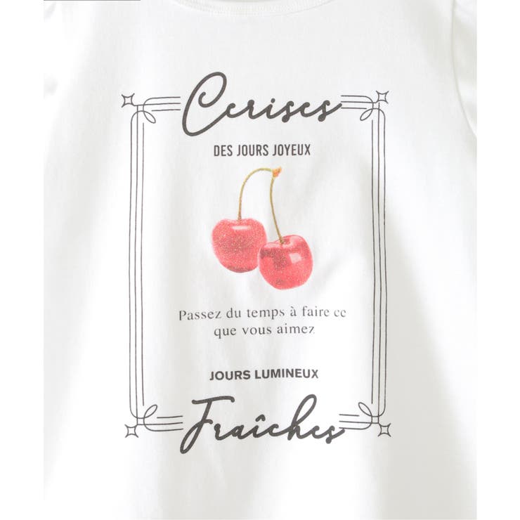 ボリュームパフ袖グラフィックTシャツ（120~160cm） | ikka  | 詳細画像8 