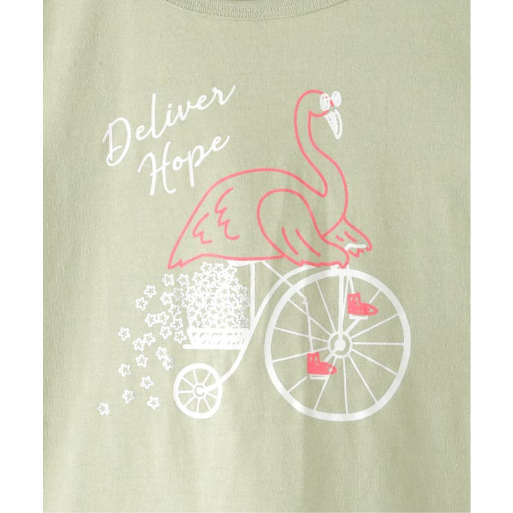 ボリュームパフ袖グラフィックTシャツ（120~160cm） | ikka  | 詳細画像9 