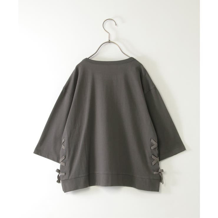 【親子コーデ】フォトロゴプリント7分袖Tシャツ（120~160cm） | ikka  | 詳細画像11 