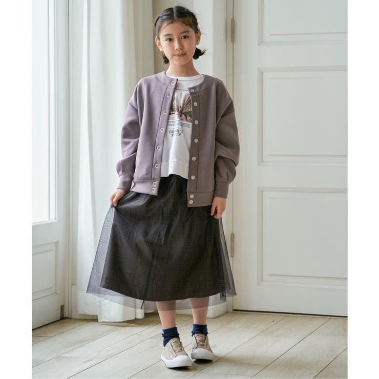 【洗濯機で洗える 親子コーデ】ダンボールドットボタンカーディガン（120~160… | ikka  | 詳細画像5 