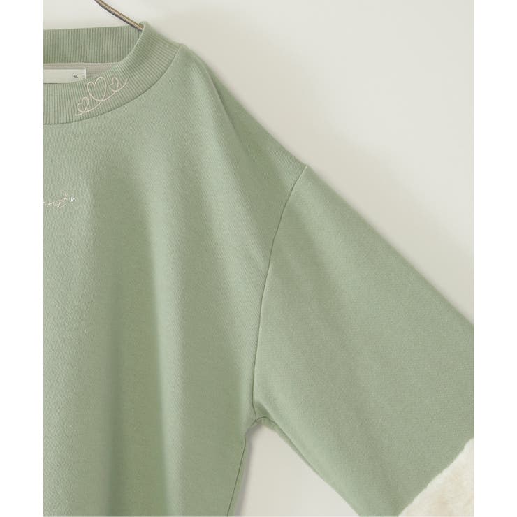 袖ファー刺繍ラインストーンプルオーバー（120~160cm） | ikka  | 詳細画像21 