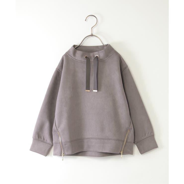 フェイクスエードサイドジップ使いプルオーバー（120~160cm） | ikka  | 詳細画像19 