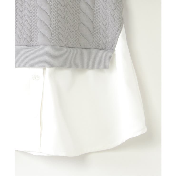 フクレジャカード襟フリルシャツレイヤープルオーバー（120~160cm） | ikka  | 詳細画像5 