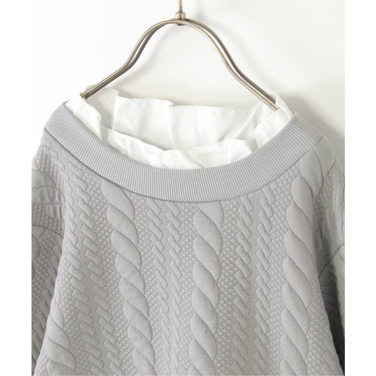 フクレジャカード襟フリルシャツレイヤープルオーバー（120~160cm） | ikka  | 詳細画像6 