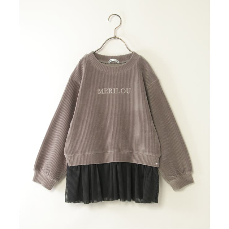 カットコール裾チュールプルオーバー | ikka  | 詳細画像1 