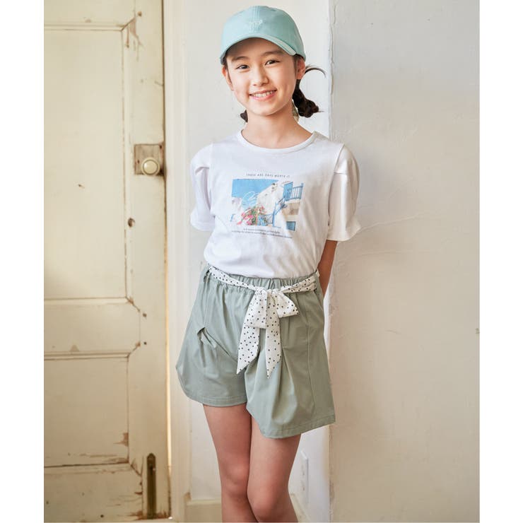 【親子コーデ】袖タック冷感プリントTシャツ（120~160cm） | ikka  | 詳細画像6 