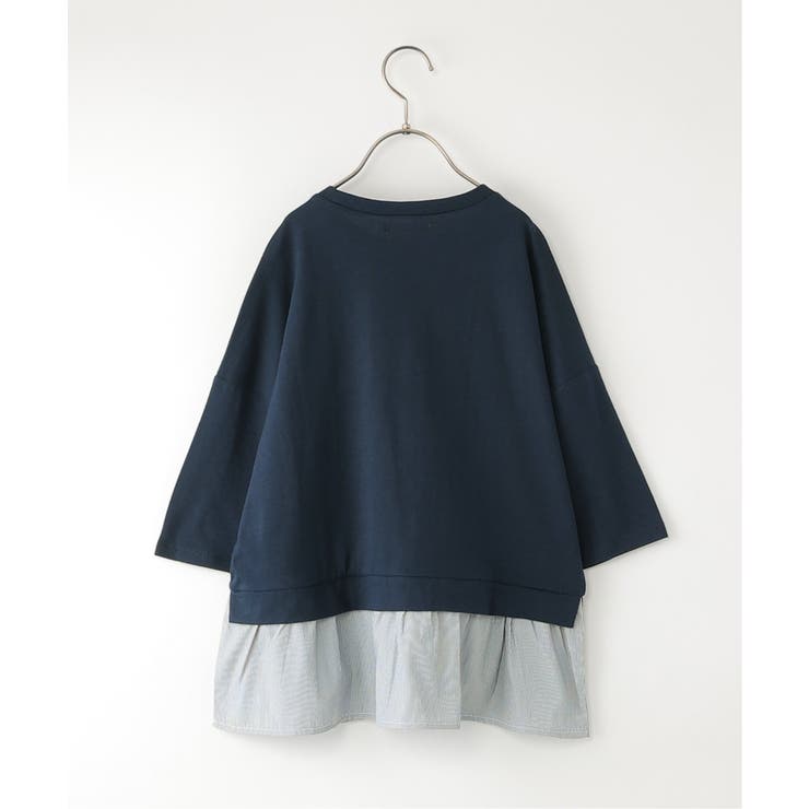 裾布帛フリル7分袖Tトレ（120~160cm） | ikka  | 詳細画像11 