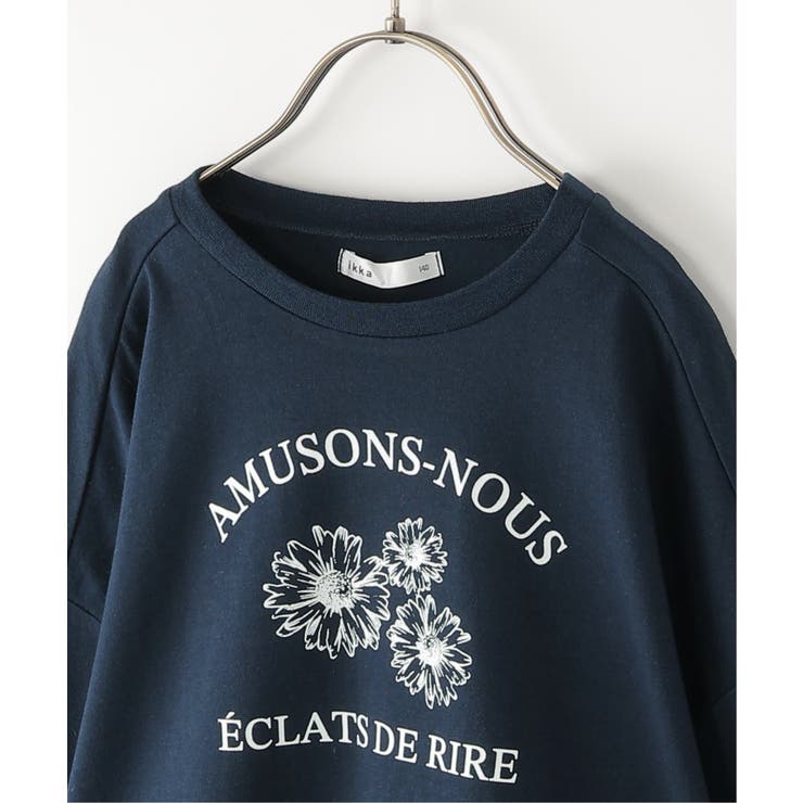 裾布帛フリル7分袖Tトレ（120~160cm） | ikka  | 詳細画像12 