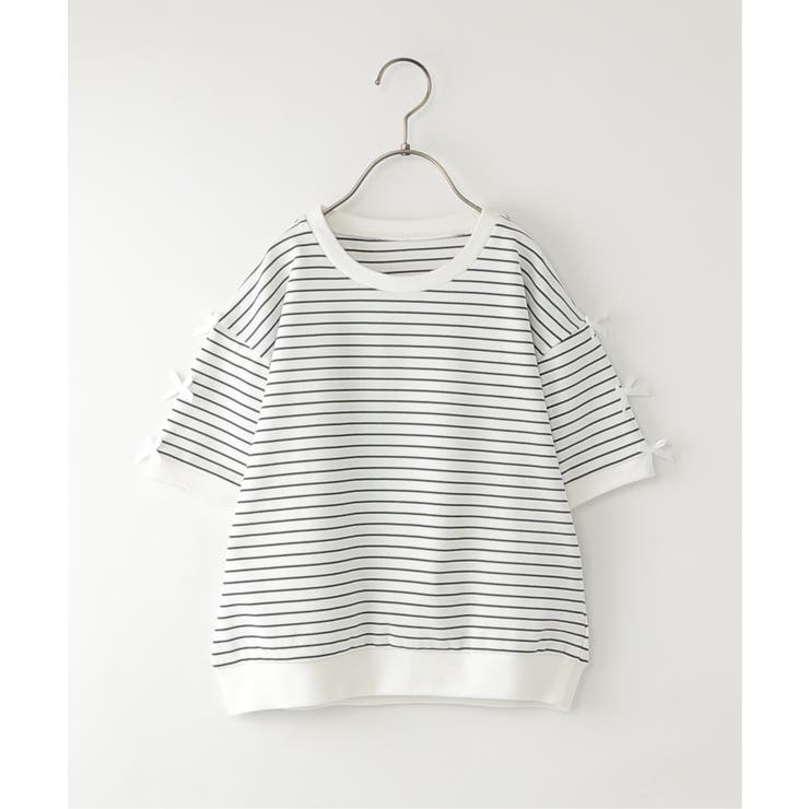 【親子コーデ】 フライス袖リボンドルマンプルオーバー (120cm~160cm) | ikka  | 詳細画像12 