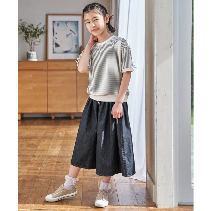 【親子コーデ】 フライス袖リボンドルマンプルオーバー (120cm~160cm) | ikka  | 詳細画像4 