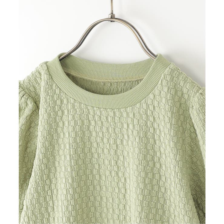 【親子コーデ】 ジャカードパフ袖プルオーバー (120cm~160cm) | ikka  | 詳細画像11 