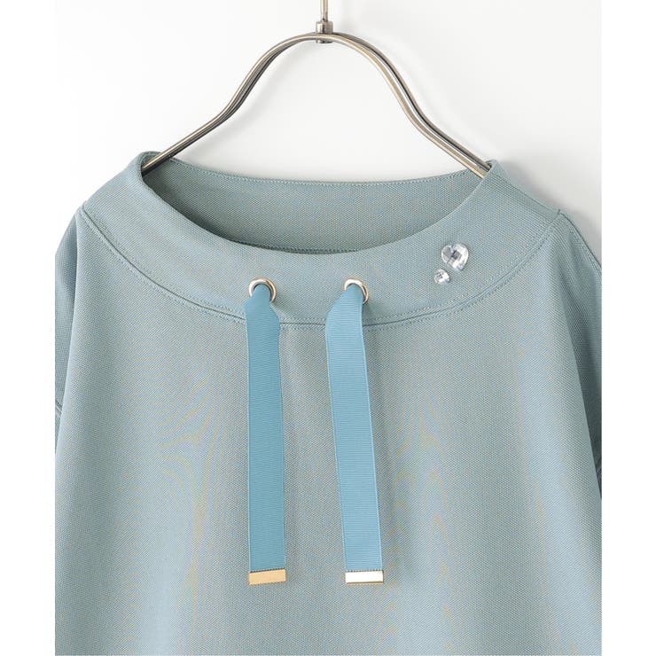 【親子コーデ】冷感鹿の子ビジュー付きスピンドルプルオーバー（120~160cm） | ikka  | 詳細画像5 