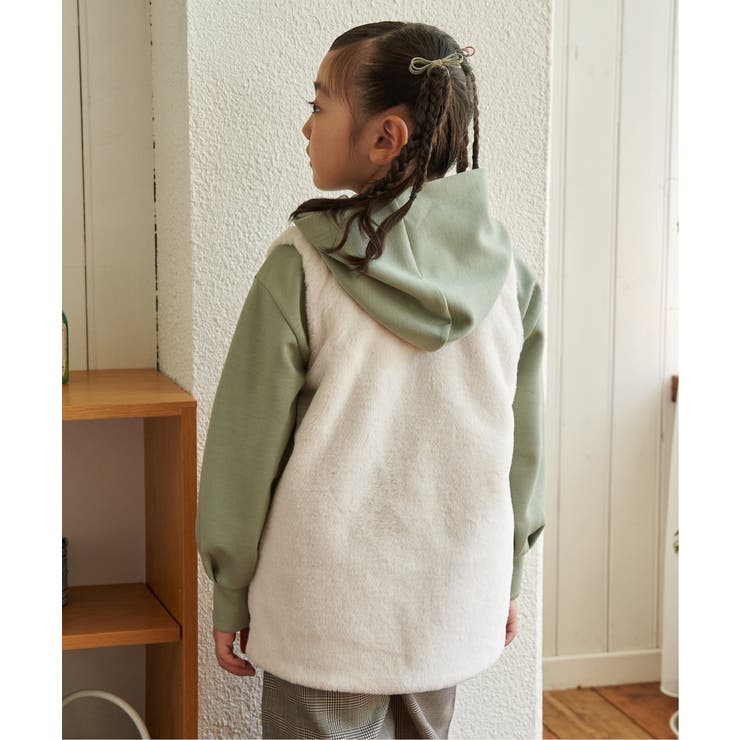 ダンボールレーススピンドルパーカー（120~160cm） | ikka  | 詳細画像7 