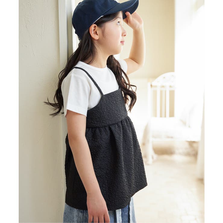 【WEB限定カラーあり】フクレジャガードキャミドッキングプルオーバー（120~1… | ikka  | 詳細画像9 