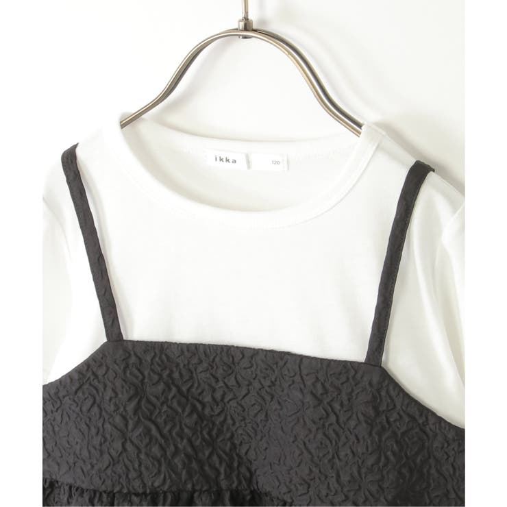 【WEB限定カラーあり】フクレジャガードキャミドッキングプルオーバー（120~1… | ikka  | 詳細画像18 