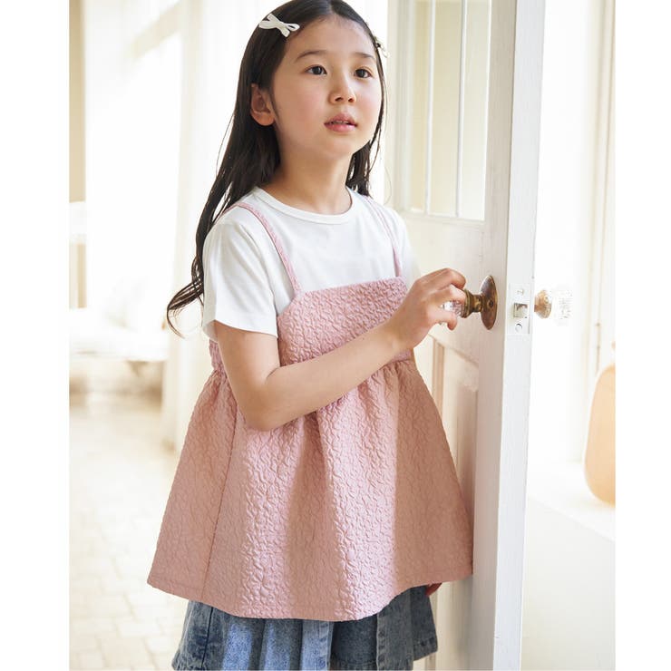 【WEB限定カラーあり】フクレジャガードキャミドッキングプルオーバー（120~1… | ikka  | 詳細画像1 