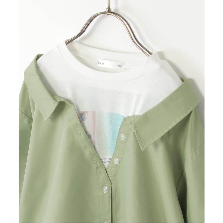 【親子コーデ】フォトTドッキングブラウス（120~160cm） | ikka  | 詳細画像13 