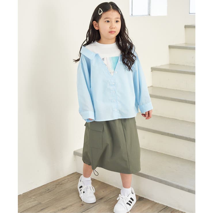 【親子コーデ】フォトTドッキングブラウス（120~160cm） | ikka  | 詳細画像5 