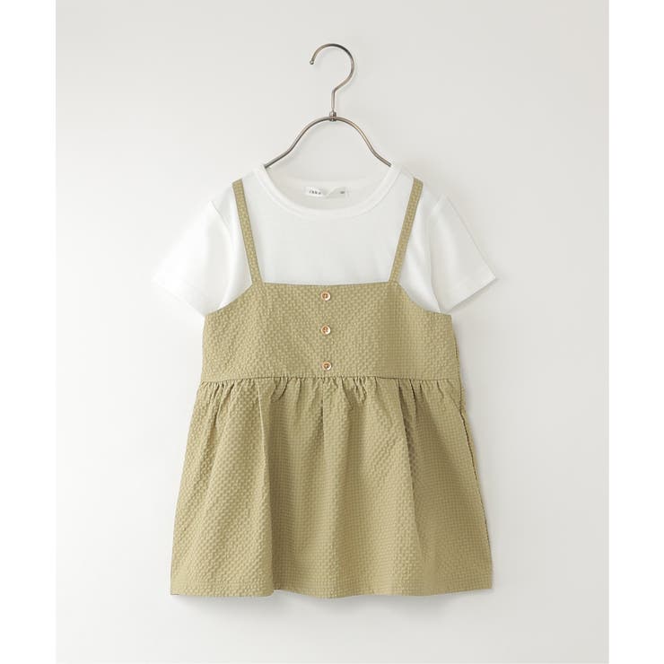 オリーブ | サッカーキャミドッキングプルオーバー（120~160cm） | ikka 