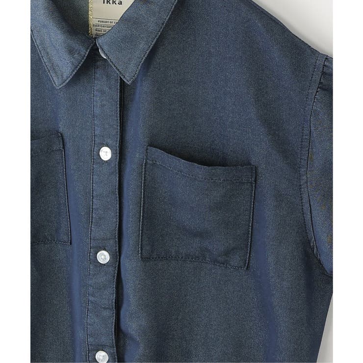 【親子コーデ】 裾シャーリングシャツ (110cm~160cm) | ikka  | 詳細画像14 