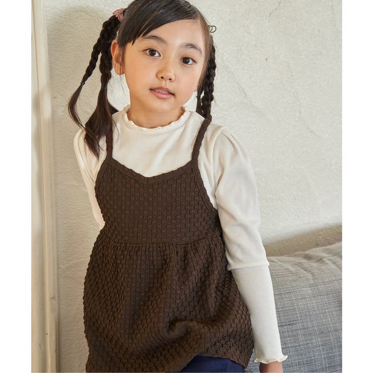 フクレジャカードキャミドッキングロンT（120~160cm）【WEB限定カラー展… | ikka  | 詳細画像2 