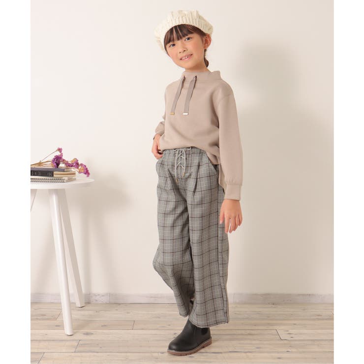 レースアップワイドパンツ（120~160cm）[品番：IKAW0019310]｜ikka  （イッカ）のキッズファッション通販｜SHOPLIST（ショップリスト）