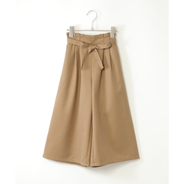 【メディア紹介商品】TRベルト付きタックワイドパンツ（120~160cm） | ikka  | 詳細画像7 