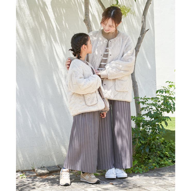 【親子コーデ】スエード風プリーツパンツ（120~160cm） | ikka  | 詳細画像12 