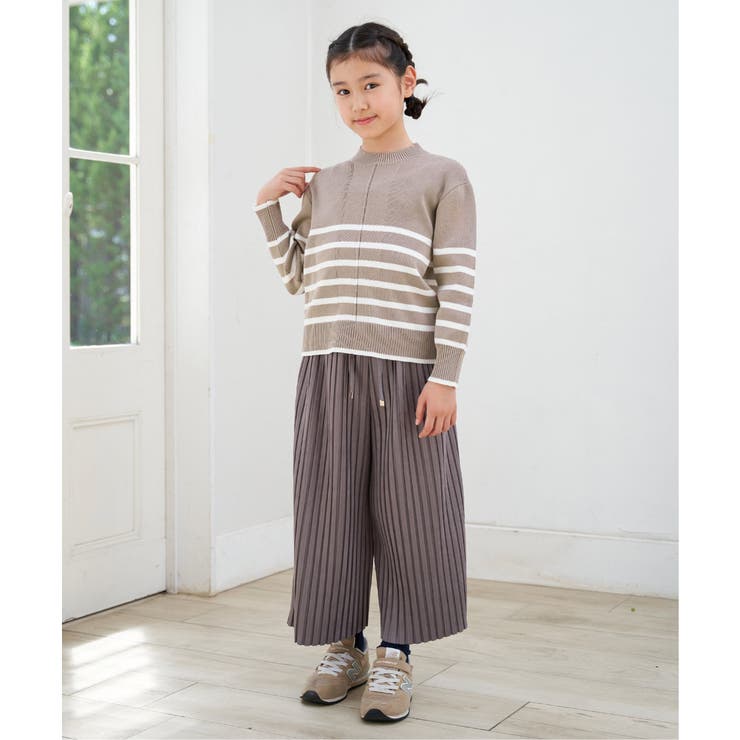 【親子コーデ】スエード風プリーツパンツ（120~160cm） | ikka  | 詳細画像6 