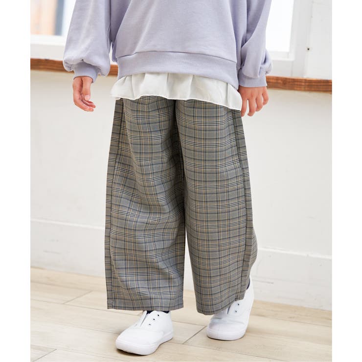 レースアップワイドパンツ（120~160cm） | ikka  | 詳細画像11 