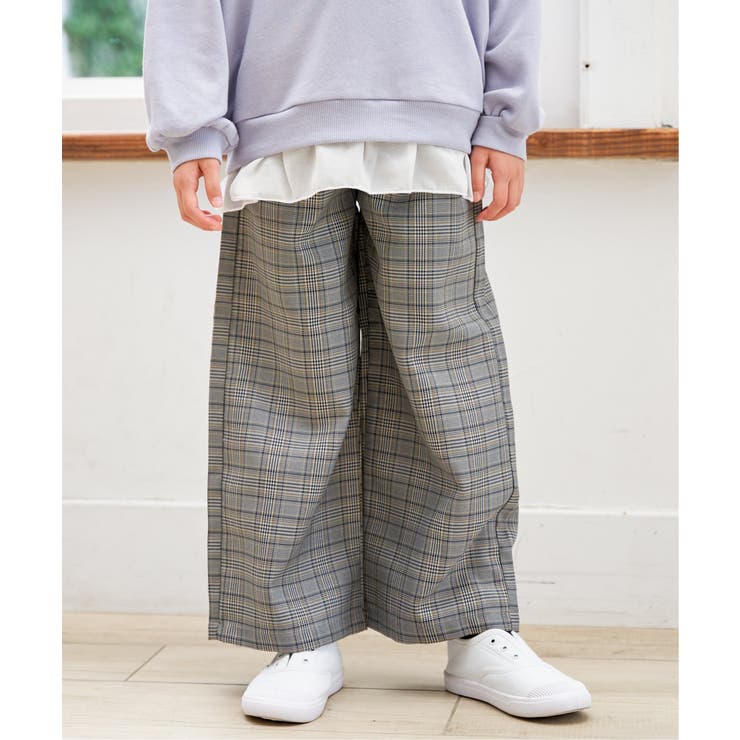 レースアップワイドパンツ（120~160cm） | ikka  | 詳細画像12 