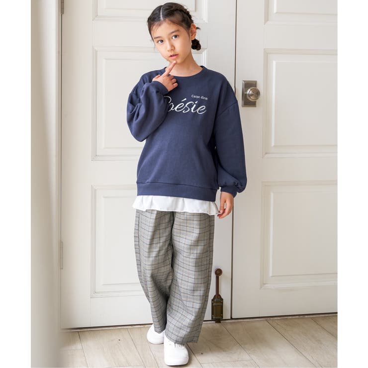 レースアップワイドパンツ（120~160cm） | ikka  | 詳細画像17 