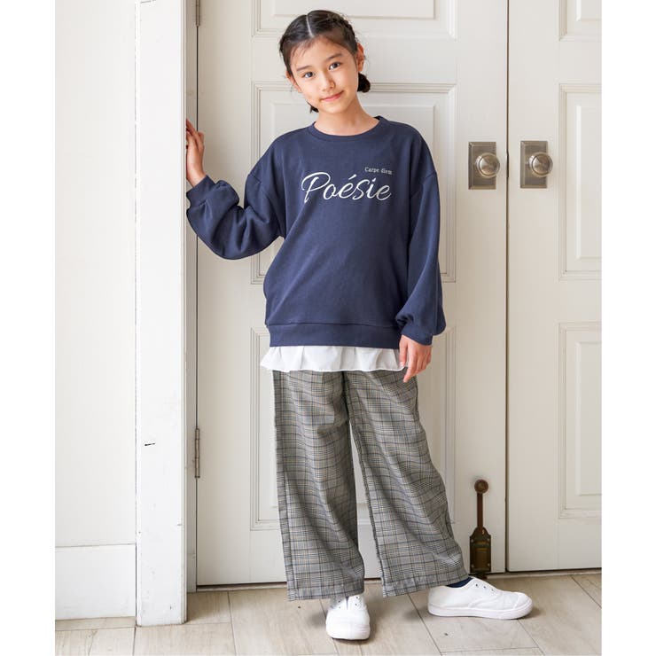 レースアップワイドパンツ（120~160cm） | ikka  | 詳細画像18 