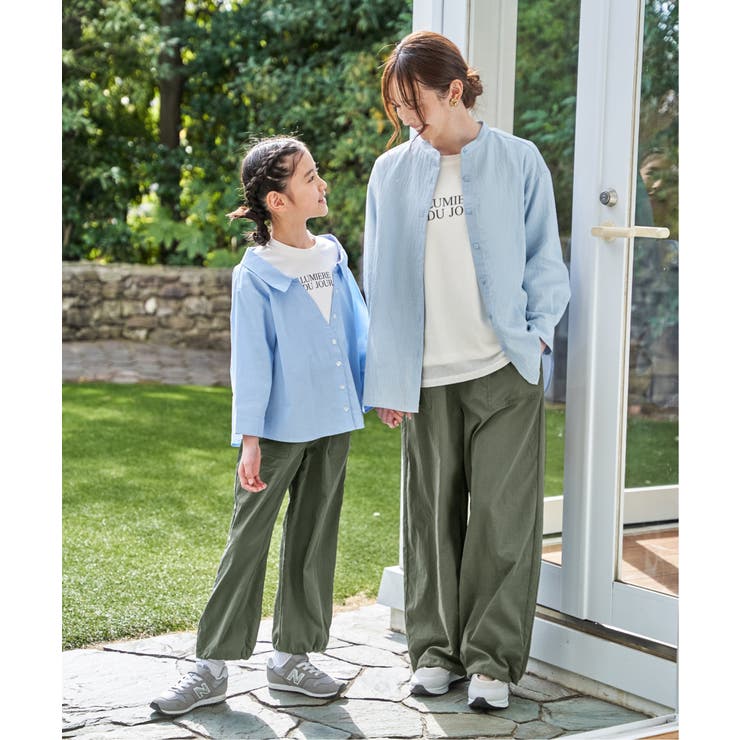 【親子コーデ】ドライテックベイカーパンツ（120~160cm）【接触冷感 速乾】 | ikka  | 詳細画像8 