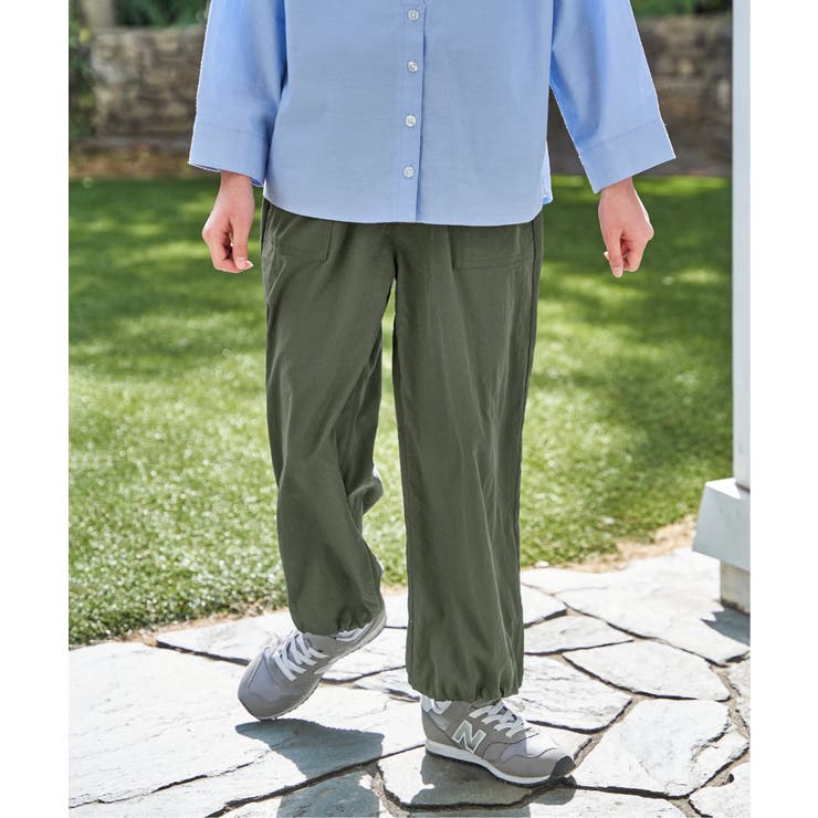 【親子コーデ】ドライテックベイカーパンツ（120~160cm）【接触冷感 速乾】 | ikka  | 詳細画像4 