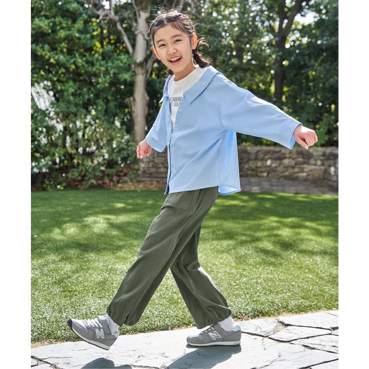 【親子コーデ】ドライテックベイカーパンツ（120~160cm）【接触冷感 速乾】 | ikka  | 詳細画像5 