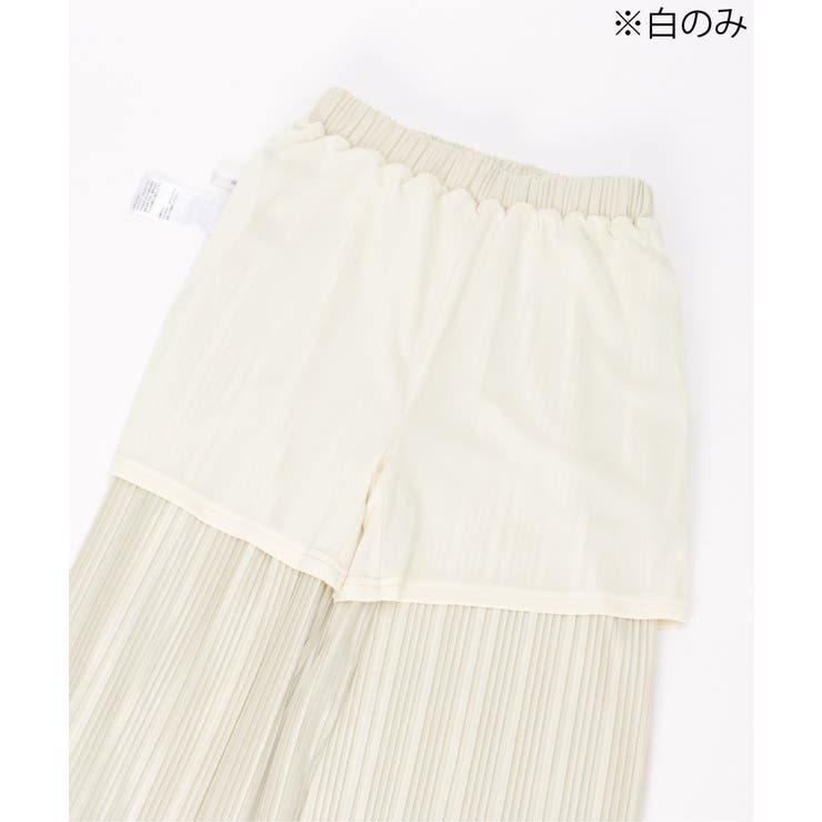 【親子コーデ】カットプリーツワイドパンツ（120~160cm） | ikka  | 詳細画像8 