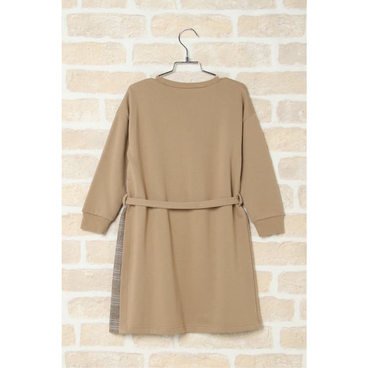 キッズ チェック切り替えベルト付きワンピース 1 160cm 品番 Ikaw Ikka イッカ のキッズファッション通販 Shoplist ショップリスト