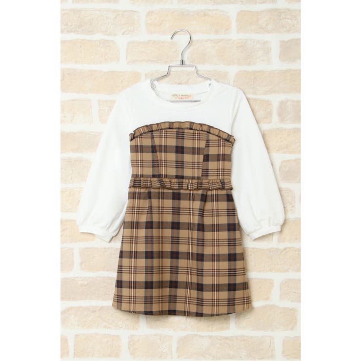 キッズ 胸フリルドッキングワンピース 1 160cm 品番 Ikaw Ikka イッカ のキッズ ファッション通販 Shoplist ショップリスト