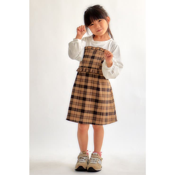 キッズ 胸フリルドッキングワンピース 1 160cm 品番 Ikaw Ikka イッカ のキッズ ファッション通販 Shoplist ショップリスト