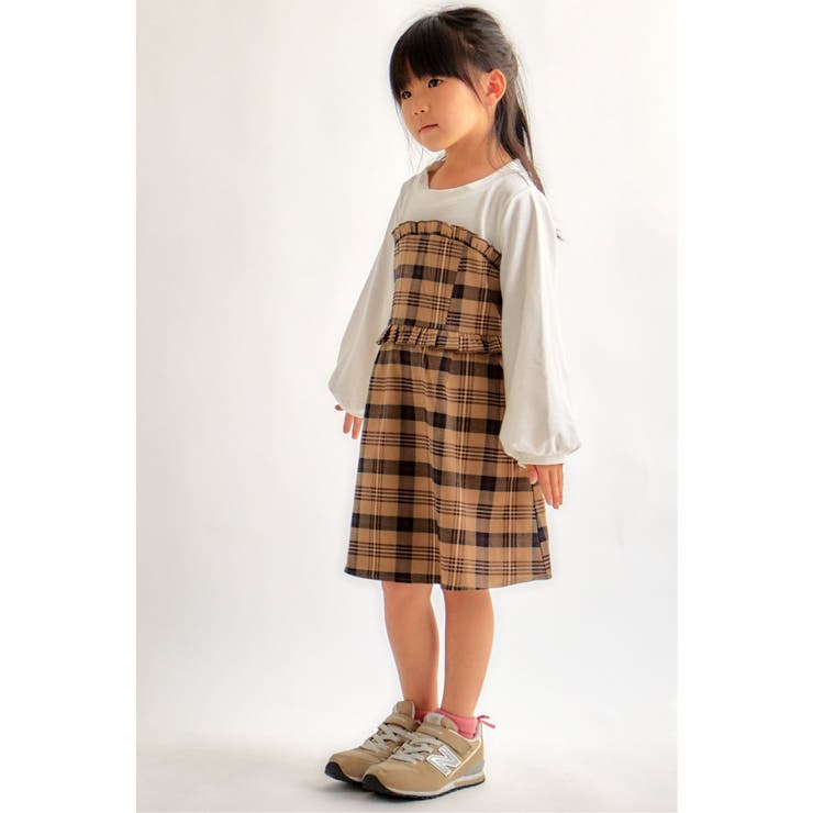 キッズ 胸フリルドッキングワンピース 1 160cm 品番 Ikaw Ikka イッカ のキッズファッション通販 Shoplist ショップリスト