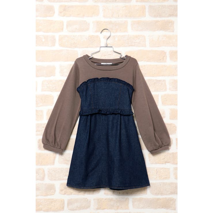 キッズ 胸フリルドッキングワンピース 1 160cm 品番 Ikaw Ikka イッカ のキッズファッション通販 Shoplist ショップリスト